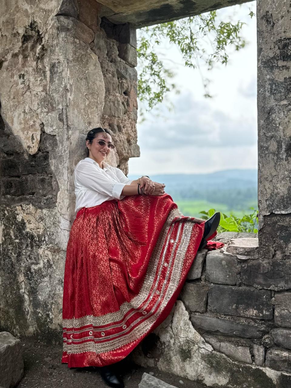 The Crimson Himachali Ghagri